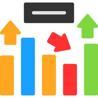 grafik ikonu vektör illüstrasyonu