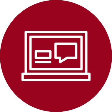 dizüstü bilgisayar simgesi, vektör illüstrasyonu