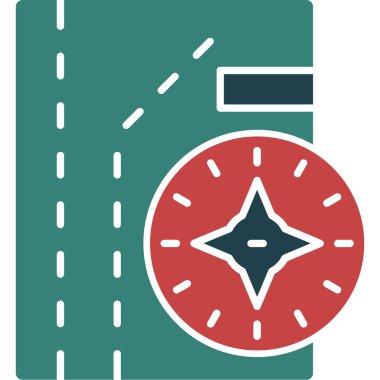 Pusula. Web simgesi basit illüstrasyon