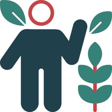 Bitki. Web simgesi basit illüstrasyon