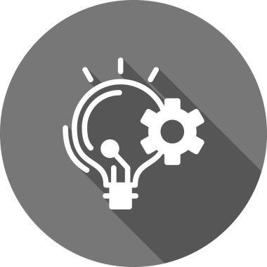 Fikir Simgesi Soyut Arkaplanda İzole Edildi