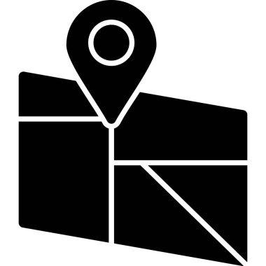 konum pin konumu simgesi katı biçimli