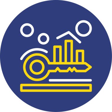 Bir bina simgesinin vektör illüstrasyonu