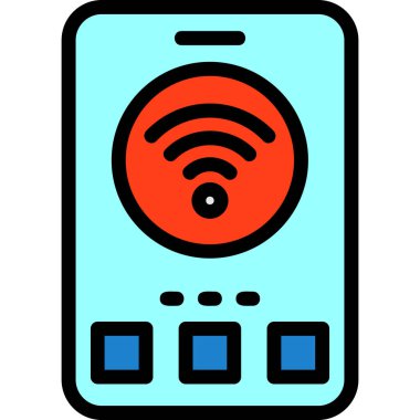 cep telefonu simgesi. vektör illüstrasyonu