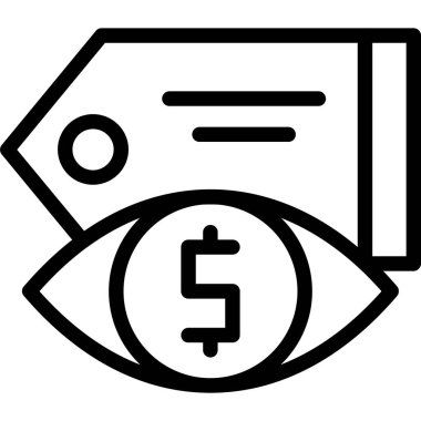 Göz tarama simgesi. Beyaz arkaplanda izole edilmiş web tasarımı için tarama vektör simgesi