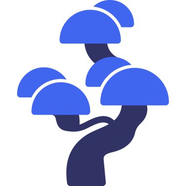 Mantarlar. Web simgesi basit illüstrasyon