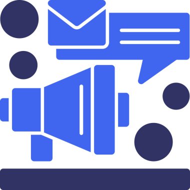 Konuşmacı. Web simgesi basit illüstrasyon