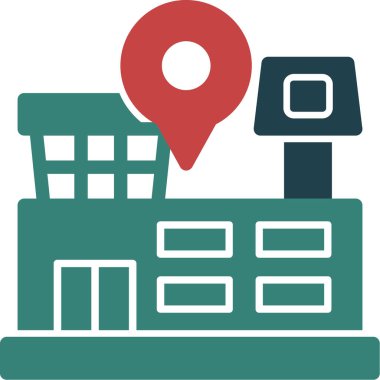 konumu PIN vektör çizim Haritası