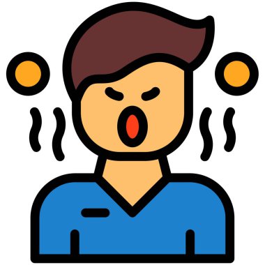 Adamım. Web simgesi basit illüstrasyon