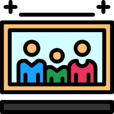 topluluk simgesi, modern basit illüstrasyon