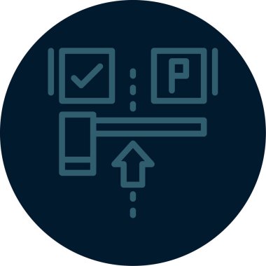 doğru yönde ok simgesi - taslak biçimi