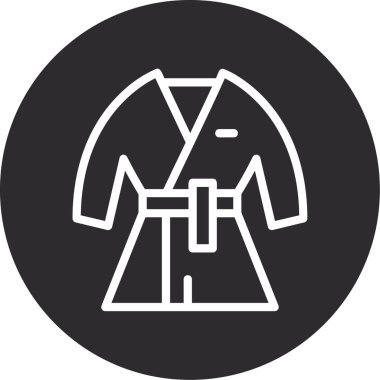 Sırt çantası simgesi olan bir kadının vektör çizimi