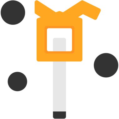 boya silindiri simge vektör çizim