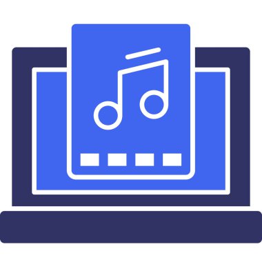 müzik dizüstü müzik simgesi