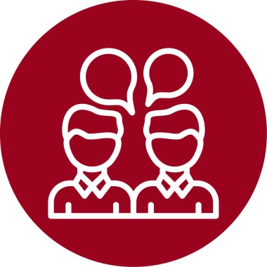 İnsanların vektör simgesi, çemberde çalış