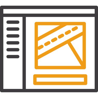 tarayıcı pencere simgesi, vektör illüstrasyonu