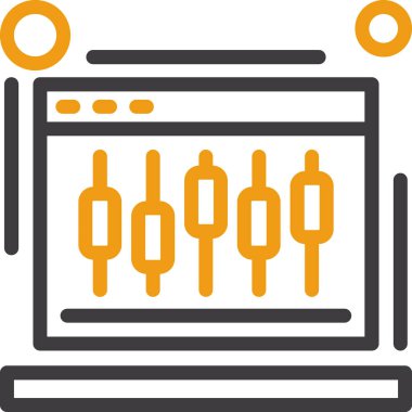 iş sunumu düz vektör simgesi