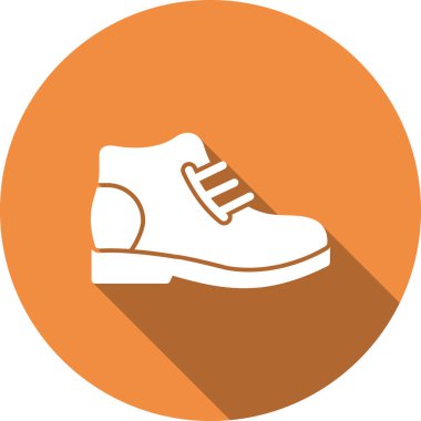Ayakkabı. Web simgesi basit illüstrasyon