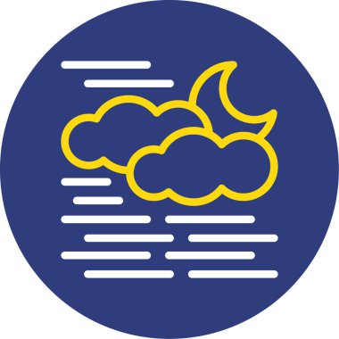 Bulut simgesi vektör illüstrasyonu