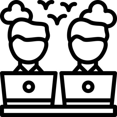 iş yönetimi vektör simgesi