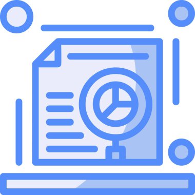 veri analiz veri simgesi doldurulmuş - özet biçimi