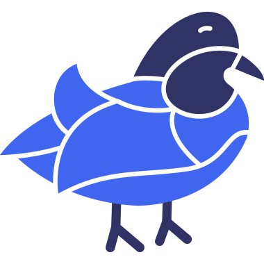 Kuş. Web simgesi basit illüstrasyon