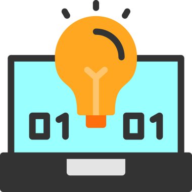 Bilgisayar. Web simgesi basit illüstrasyon