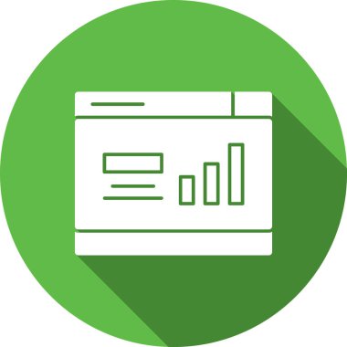 Veri analiz simgesi, vektör illüstrasyonu