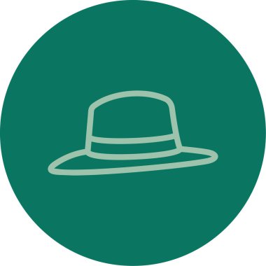 Şapka simgesinin vektör illüstrasyonu