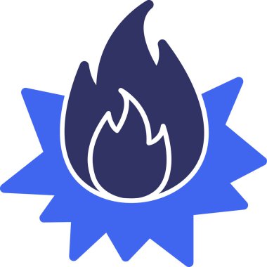 Yangın. Web simgesi basit illüstrasyon