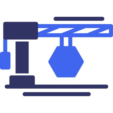 vinç simgesi vektör illüstrasyonu