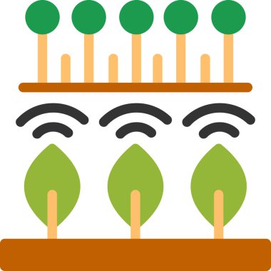 Kablosuz. Web simgesi basit illüstrasyon