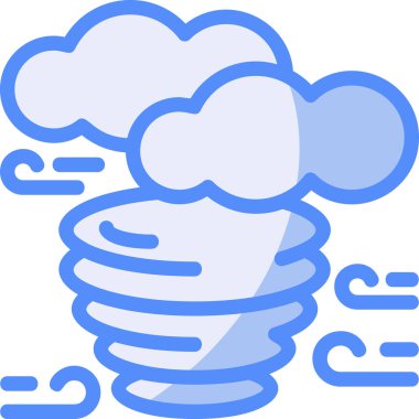 Hava tahmini fırtına simgesi - özet biçiminde