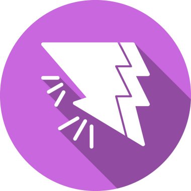 gök gürültüsü simge vektör çizim