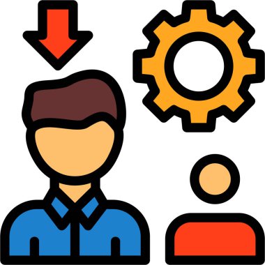 dişli simgesi, vektör çizimi