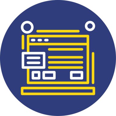 Web simgesi, illüstrasyon, vektör illüstrasyonu