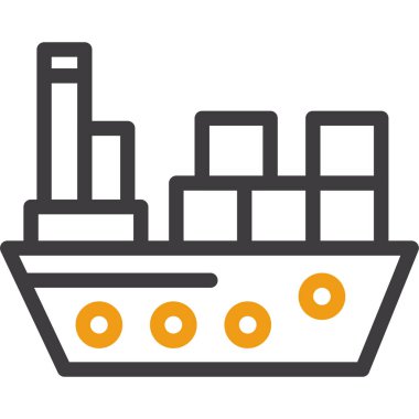 Nakliye. Web simgesi basit tasarım