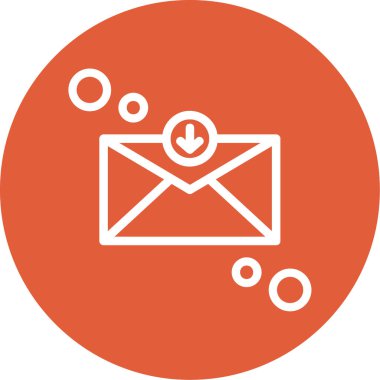 E- posta simgesinin vektör illüstrasyonu