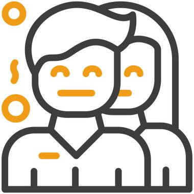 Adamım. Web simgesi basit illüstrasyon