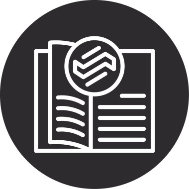 gazete simgesi vektör illüstrasyonu