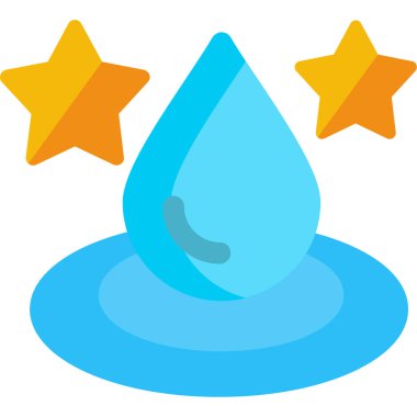 Su damlası. Web simgesi basit tasarım