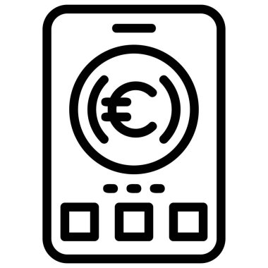 para cep telefonu vektör simgesi