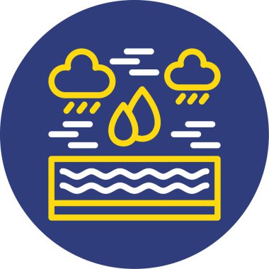 Bulut. Web simgesi basit illüstrasyon