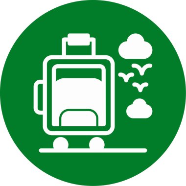 bagaj simgesi, vektör illüstrasyonu