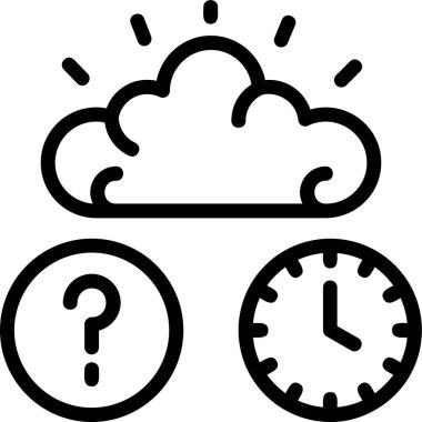 Alarm bulutu simgesi ana hat biçiminde