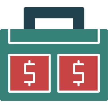 para çantası düz vektör simgesi