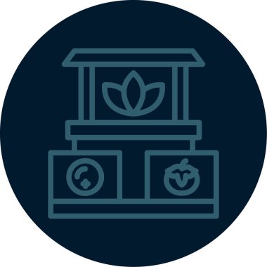 Gıda simgesinin vektör illüstrasyonu