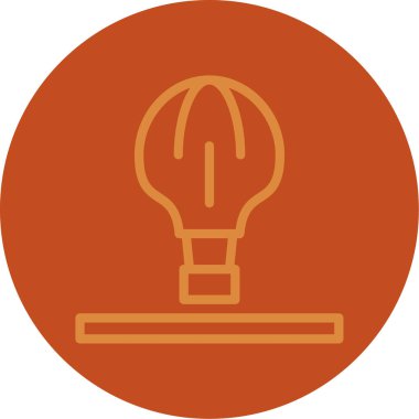 Ampul. Web simgesi basit illüstrasyon