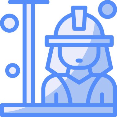 Miğfer başlığı simgesi dış hat biçiminde