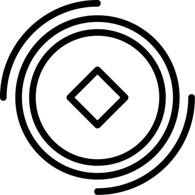 Pusula. Web simgesi basit illüstrasyon